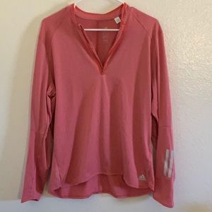 Adidas performence top salmon colored